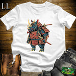 Rhino Samurai White | Animal Warrior Graphic Tee