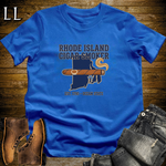 Rhode Island Cigar Smoker T-Shirt Royal Blue | RI Cigar Gift