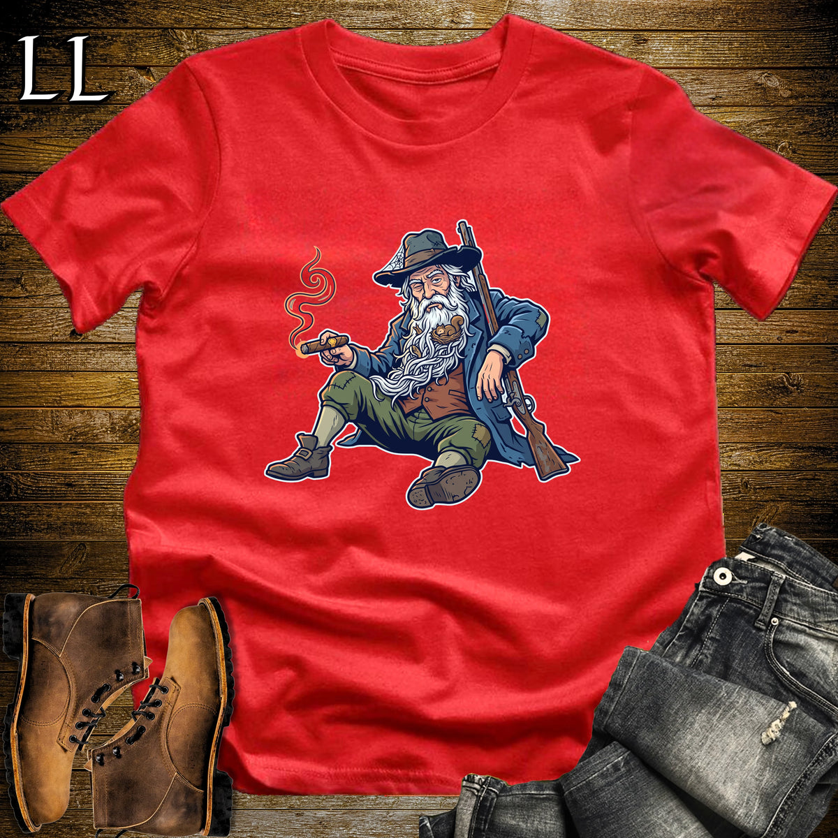 Rip Van Winkle Long Nap Cigar T-Shirt Red | Long Nap Cigar Shirt