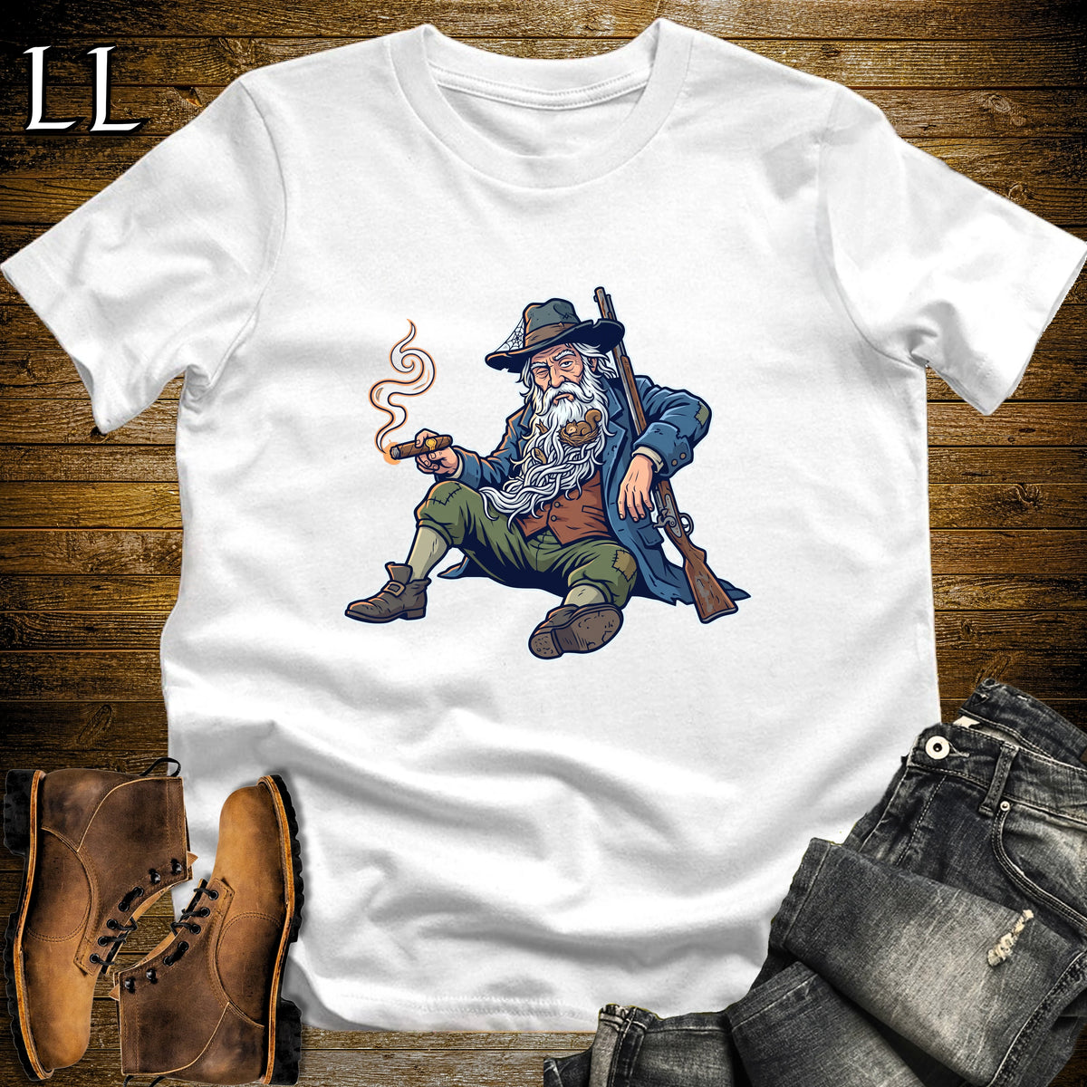 Rip Van Winkle Long Nap Cigar T-Shirt White | Long Nap Cigar Shirt