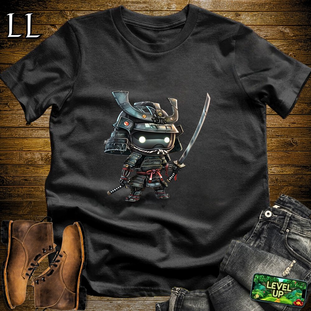 Robo Samurai Black | Mecha Warrior Graphic Tee