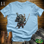 Robo Samurai Light Blue | Mecha Warrior Graphic Tee