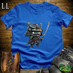 Robo Samurai Royal Blue | Mecha Warrior Graphic Tee