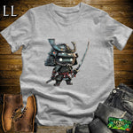 Robo Samurai Sport Grey | Mecha Warrior Graphic Tee