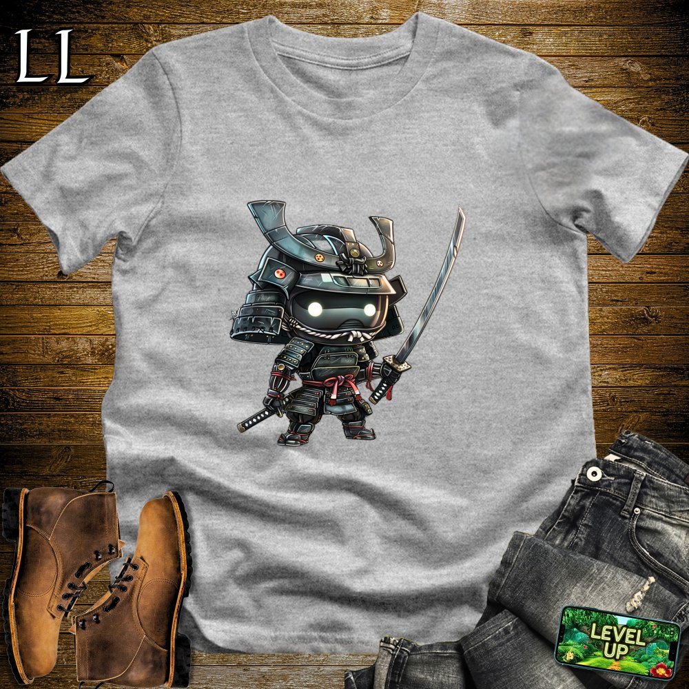 Robo Samurai Sport Grey | Mecha Warrior Graphic Tee