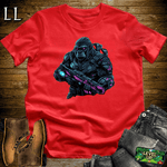 Robot Hunter Gorilla Softstyle Tee | Sci-Fi Action