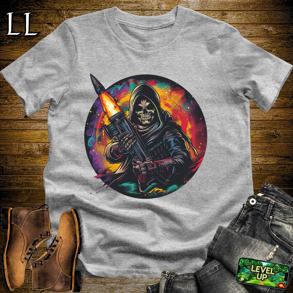 Rocket Launcher Grim Reaper Softstyle Tee - Sport Grey - LegacyLayers