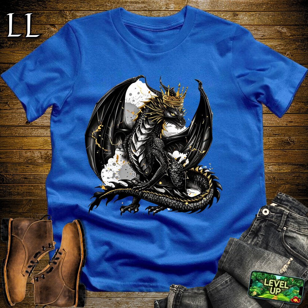 Royal Black Dragon Softstyle Tee - Royal - LegacyLayers