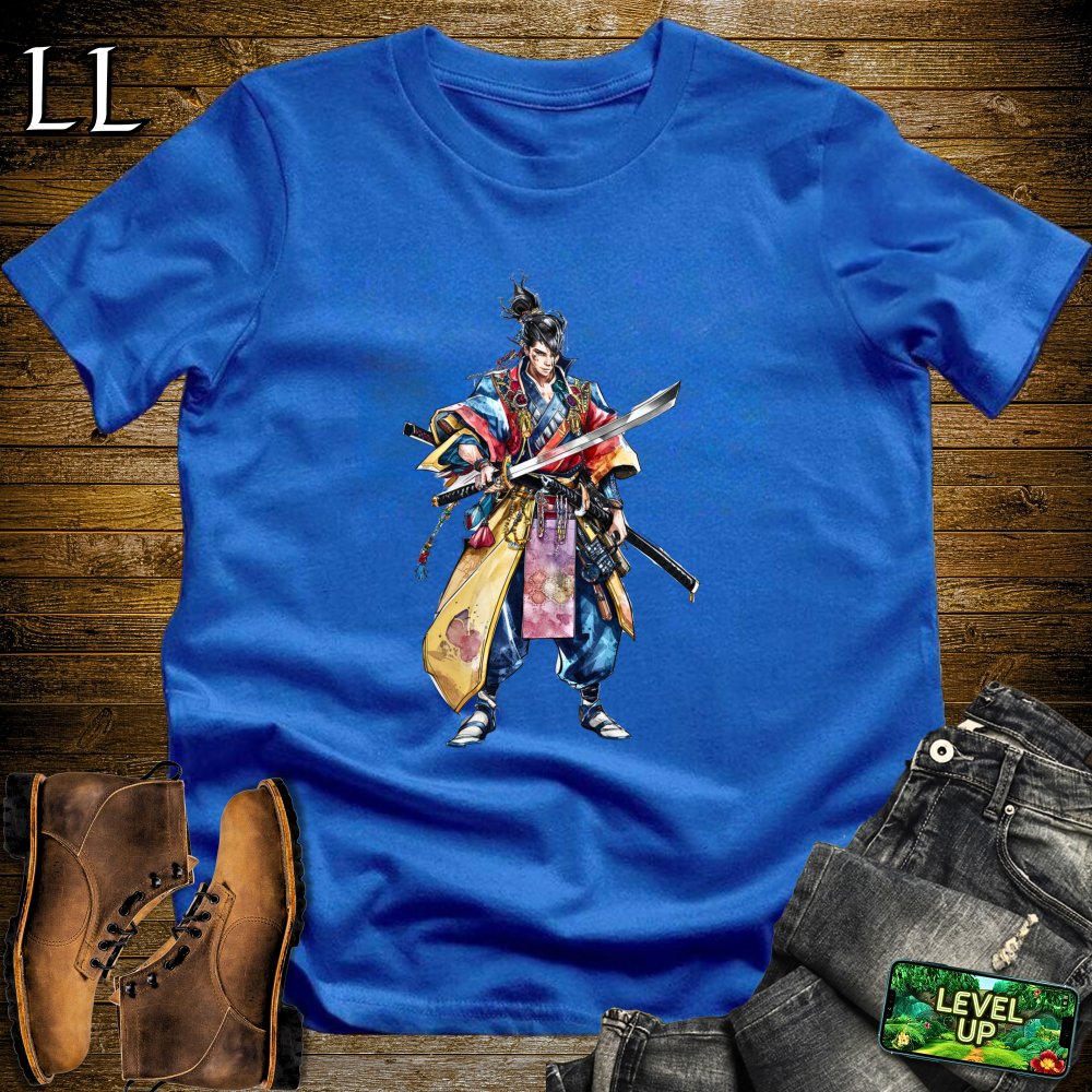 Royal Guard Samurai Softstyle Tee - Royal - LegacyLayers