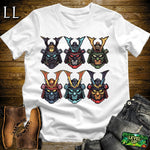 Samurai Battle Faces White | Combat Warrior Tee