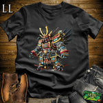 Samurai Gundam Black | Mecha Warrior Graphic Tee