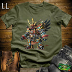Samurai Gundam Military Green | Mecha Warrior Graphic Tee