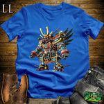 Samurai Gundam Royal Blue | Mecha Warrior Graphic Tee