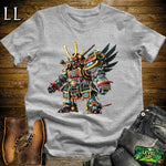 Samurai Gundam Sport Grey | Mecha Warrior Graphic Tee