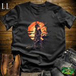 Samurai of the Flames Light Blue | Fire Warrior Graphic Tee
