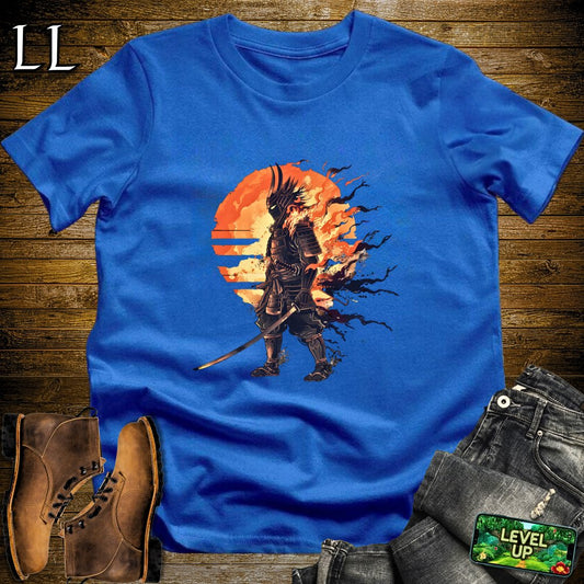 Samurai of the Flames Softstyle Tee - Royal - LegacyLayers