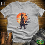 Samurai of the Flames Sport Grey | Fire Warrior Graphic Tee
