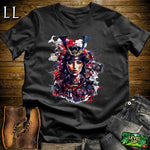 Samurai Queen Black | Female Warrior Graphic Tee
