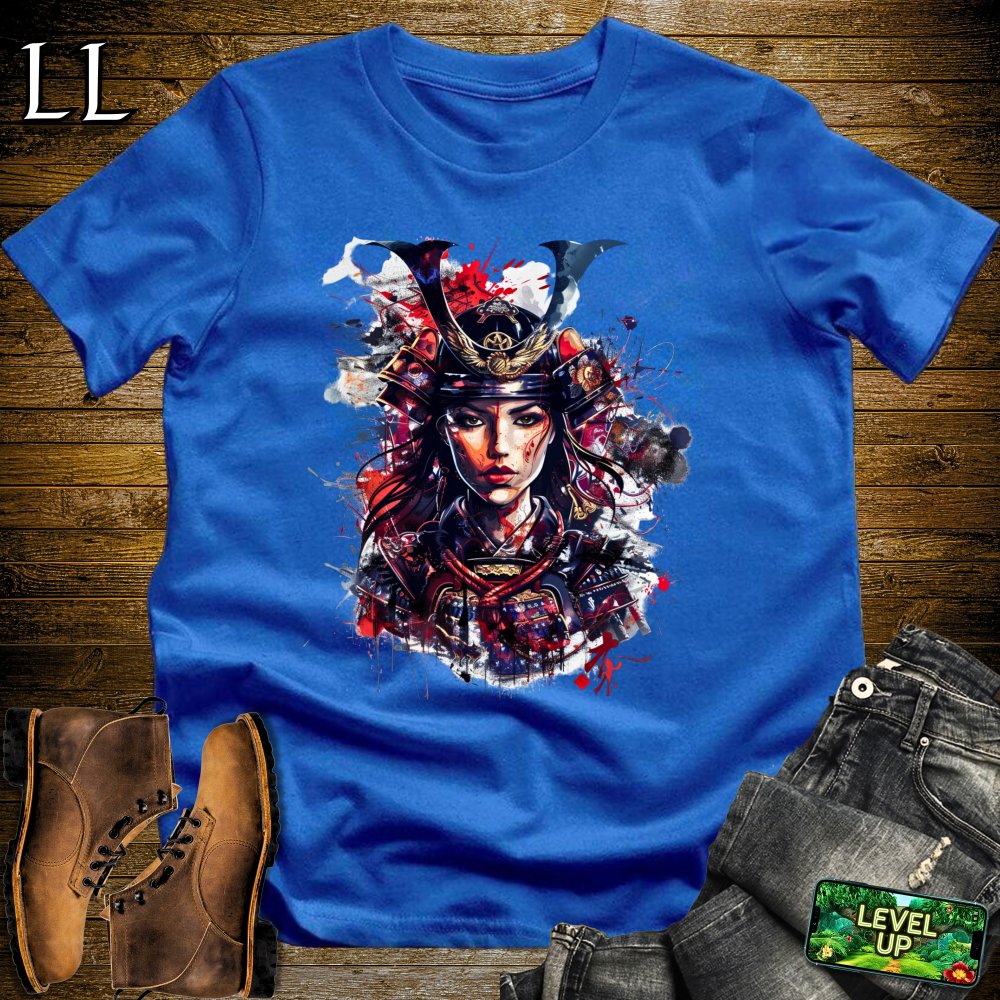 Samurai Queen Softstyle Tee - Royal - LegacyLayers