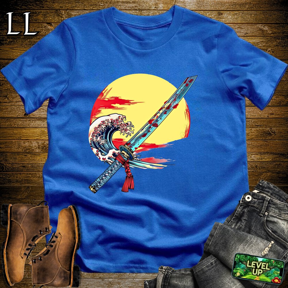 Samurais Katana Softstyle Tee - Royal - LegacyLayers