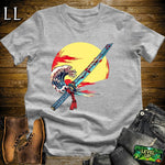 Samurai Katana Sport Grey | Sword Master Graphic Tee
