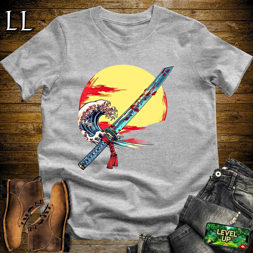 Samurai Katana Sport Grey | Sword Master Graphic Tee