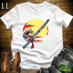 Samurai Katana White | Sword Master Graphic Tee