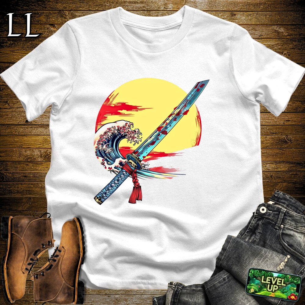 Samurai Katana White | Sword Master Graphic Tee