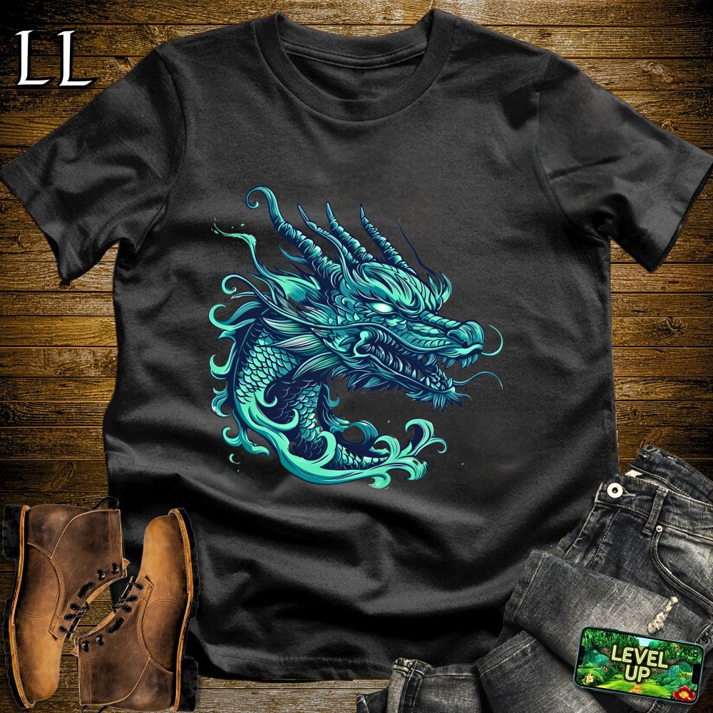 Sea Dragon Head Softstyle Tee - Black - LegacyLayers