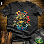 Sea Turtle Samurai Black | Ocean Wisdom Graphic Tee