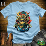 Sea Turtle Samurai Light Blue | Ocean Wisdom Graphic Tee