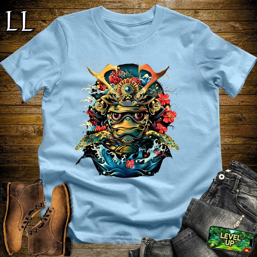 Sea Turtle Samurai Softstyle Tee - Light Blue - LegacyLayers