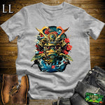 Sea Turtle Samurai Sport Grey | Ocean Wisdom Graphic Tee