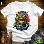 Sea Turtle Samurai White | Ocean Wisdom Graphic Tee
