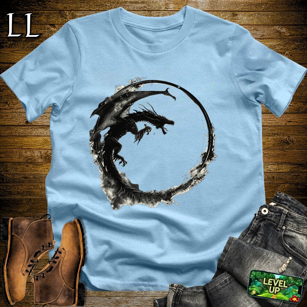 Shadow Dragon Softstyle Tee - Light Blue - LegacyLayers