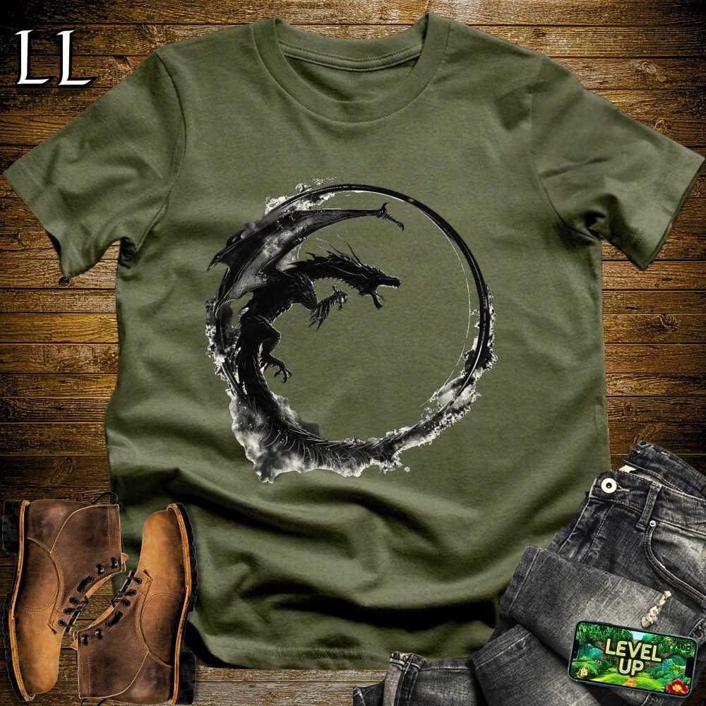 Shadow Dragon Softstyle Tee - Military Green - LegacyLayers