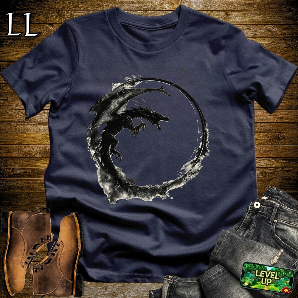 Shadow Dragon Softstyle Tee - Navy - LegacyLayers