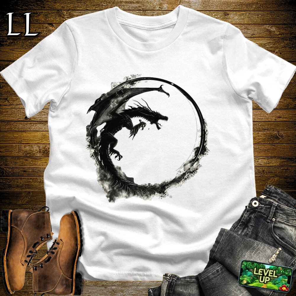 Shadow Dragon Softstyle Tee - White - LegacyLayers