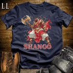 Shango African God Softstyle Tee Navy | African Mythology Shirt