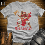 Shango African God Softstyle Tee Sport Grey | African Mythology Shirt