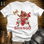 Shango African God Softstyle Tee White | African Mythology Shirt