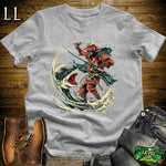 Shark Slayer Samurai Sport Grey | Ocean Warrior Graphic Tee
