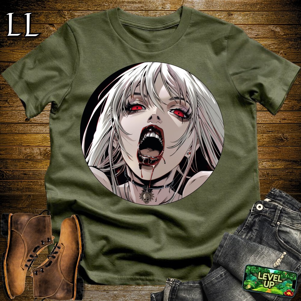 Shes Ready For a Bite Softstyle Tee - Military Green - LegacyLayers