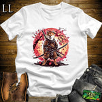 Shiba Inu Samurai White | Dog Warrior Graphic Tee