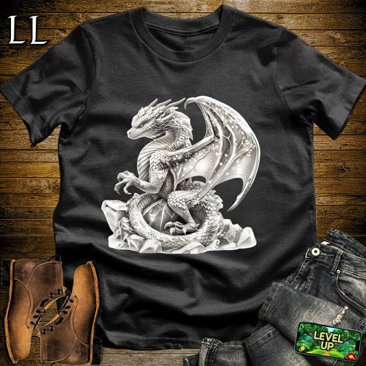 Shiny Crystal Dragon Softstyle Tee - Black - LegacyLayers