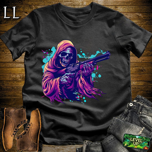 Shotgun Grim Reaper Softstyle Tee - Black - LegacyLayers