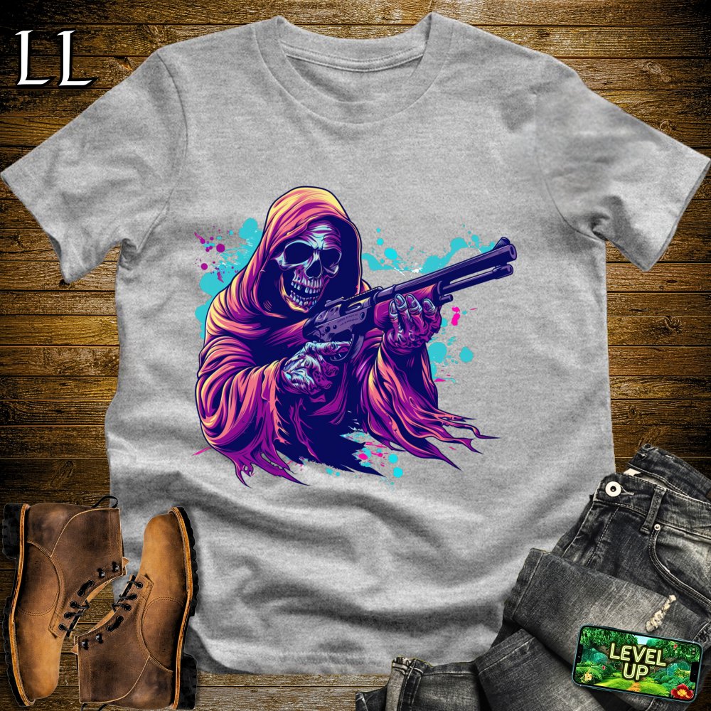 Shotgun Grim Reaper Softstyle Tee - Sport Grey - LegacyLayers