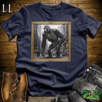 Skeleton Gorilla Art Navy | Spooky Cigar Lover Tee