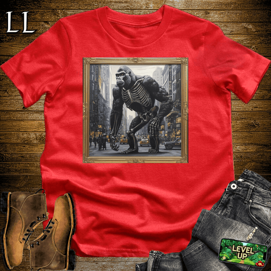 Skeleton Gorilla Art - Red - LegacyLayers