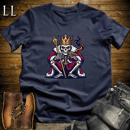Skeleton King Royal Cigar T-Shirt Navy | Royal Cigar Lover Shirt